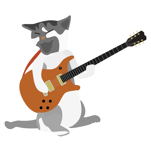 cat jamming out